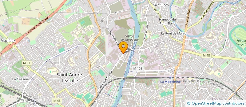 localisation de l'entreprise MADAME MICHELE COURTOIS à SAINT-ANDRE-LEZ-LILLE