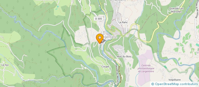 localisation de l'entreprise MADAME MICHELE COUTANSON à LARGENTIERE