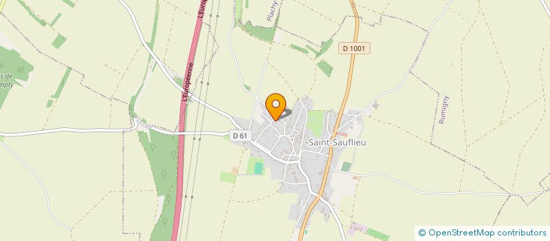 localisation de l'entreprise MADAME MICHELE DAUDIN  SAINT-SAUFLIEU