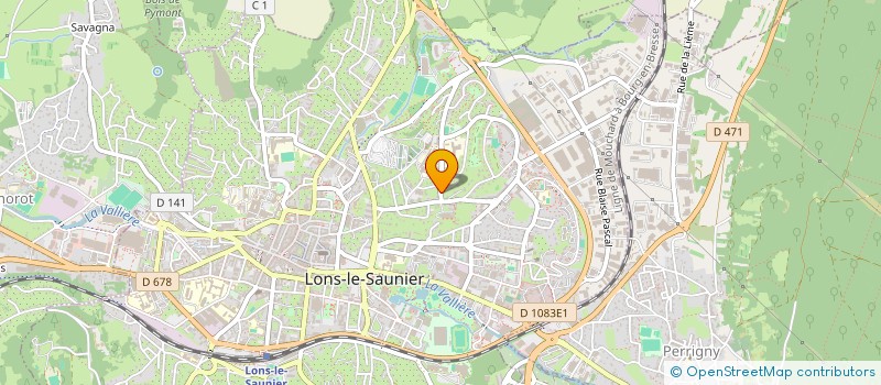 localisation de l'entreprise MADAME MICHELE DAVID  LONS-LE-SAUNIER