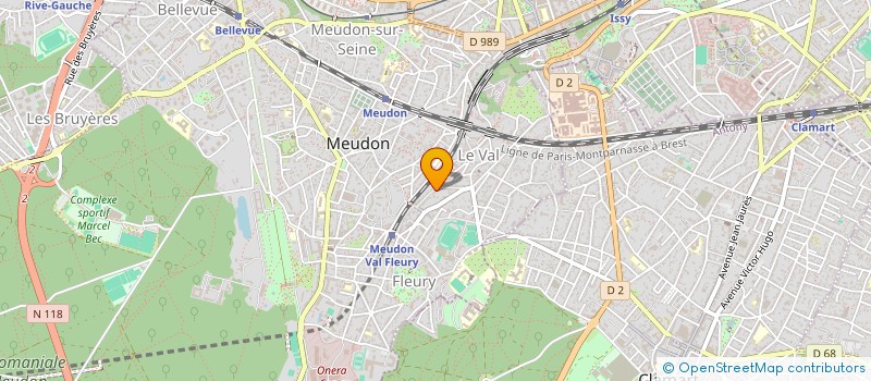 localisation de l'entreprise MADAME MICHELE DE LA CROPTE à MEUDON