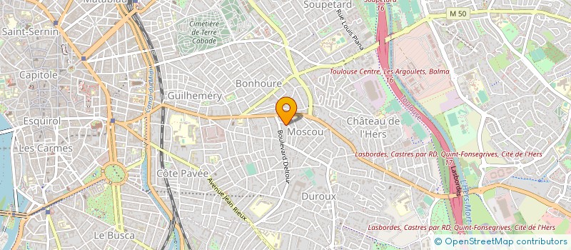 localisation de l'entreprise MADAME MICHELE DE MARLIAVE à TOULOUSE