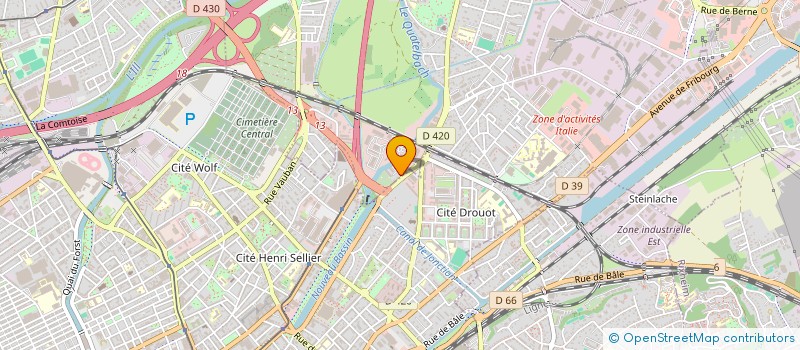 localisation de l'entreprise MADAME MICHELE DECKER  ILLZACH