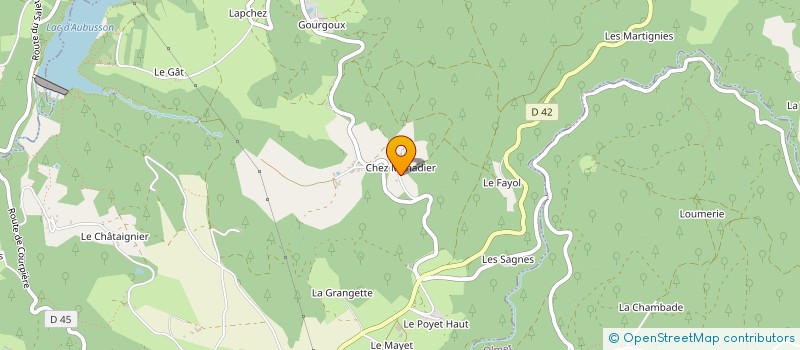 localisation de l'entreprise MADAME MICHELE DECOUZON  AUGEROLLES