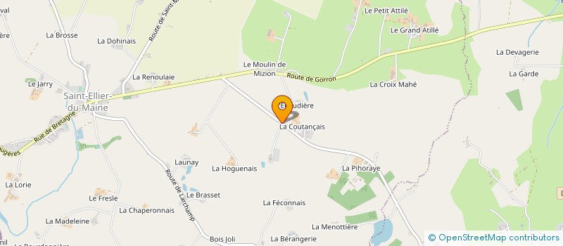 localisation de l'entreprise MADAME MICHELE DELALANDE  ST ELLIER DU MAINE