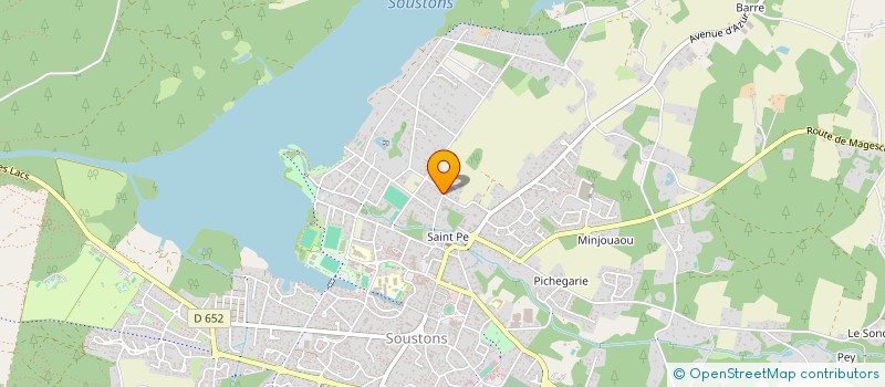 localisation de l'entreprise MADAME MICHELE DELOS  SOUSTONS