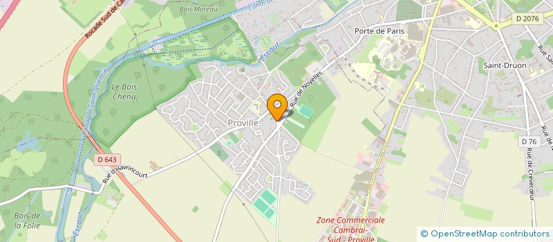 localisation de l'entreprise MADAME MICHELE DESSAINT  PROVILLE