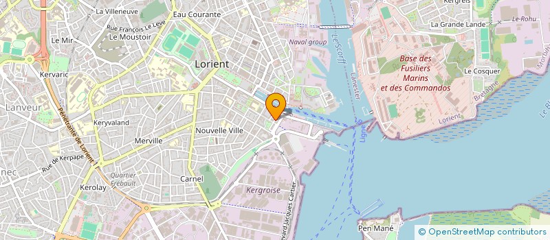 localisation de l'entreprise MADAME MICHELE-DOMINIQUE SARTORI  LORIENT