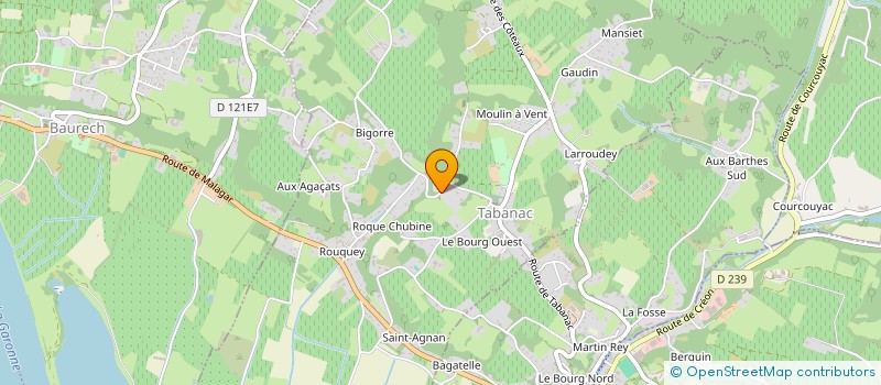 localisation de l'entreprise MADAME MICHELE DORAY  TABANAC