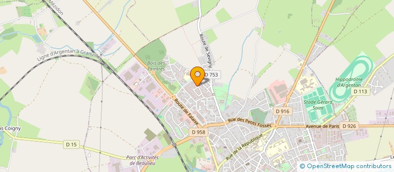 localisation de l'entreprise MADAME MICHELE DOUET  ARGENTAN