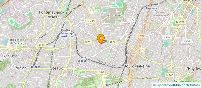 localisation de l'entreprise MADAME MICHELE DUBOIS à SCEAUX