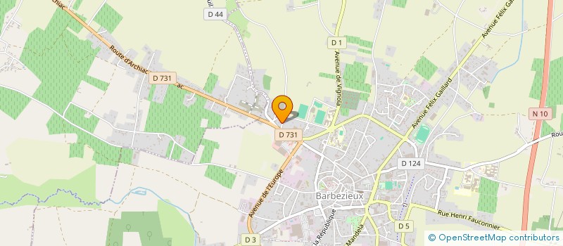 localisation de l'entreprise MADAME MICHELE DUBOT  BARBEZIEUX-SAINT-HILAIRE