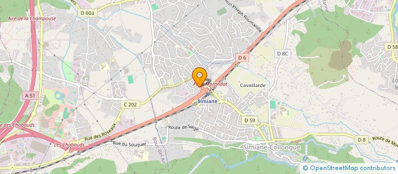 localisation de l'entreprise MADAME MICHELE DUBUCHE  SIMIANE-COLLONGUE