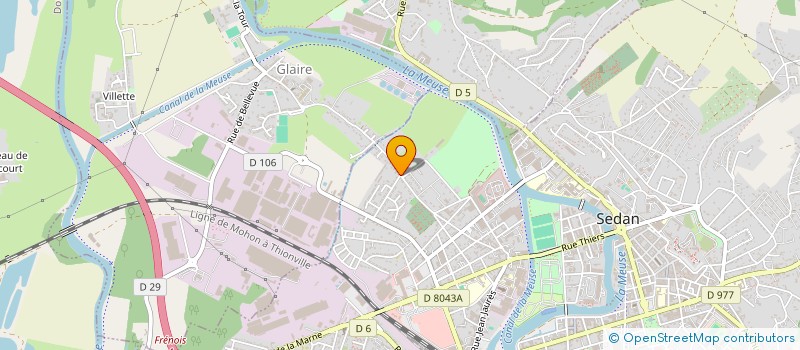 localisation de l'entreprise MADAME MICHELE DUDOT  SEDAN