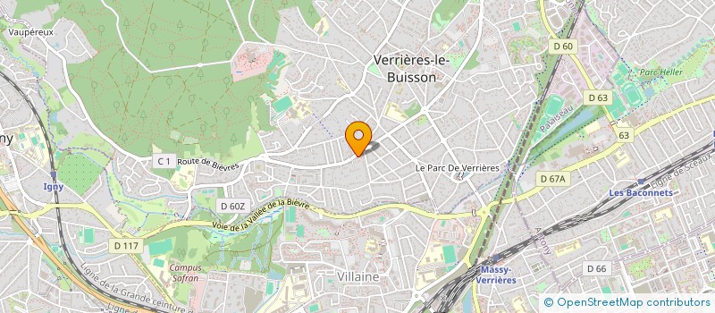 localisation de l'entreprise MADAME MICHELE DUFAY à VERRIERES-LE-BUISSON