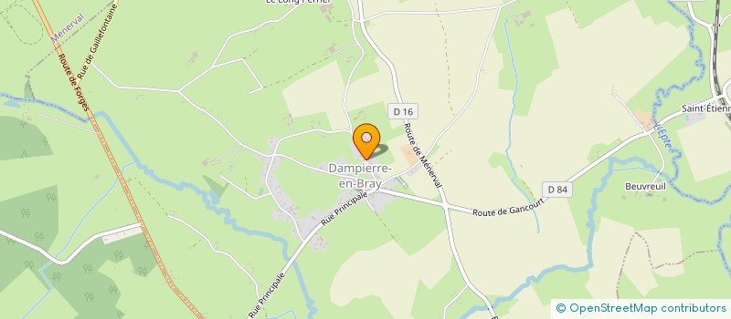 localisation de l'entreprise MADAME MICHELE DUFRANCATEL  DAMPIERRE-EN-BRAY