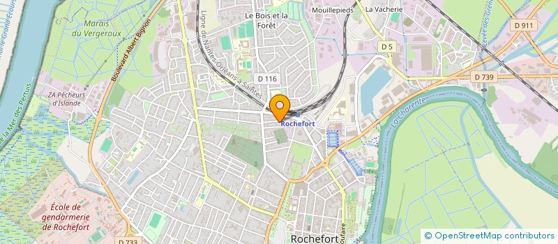 localisation de l'entreprise MADAME MICHELE DUMONT  ROCHEFORT