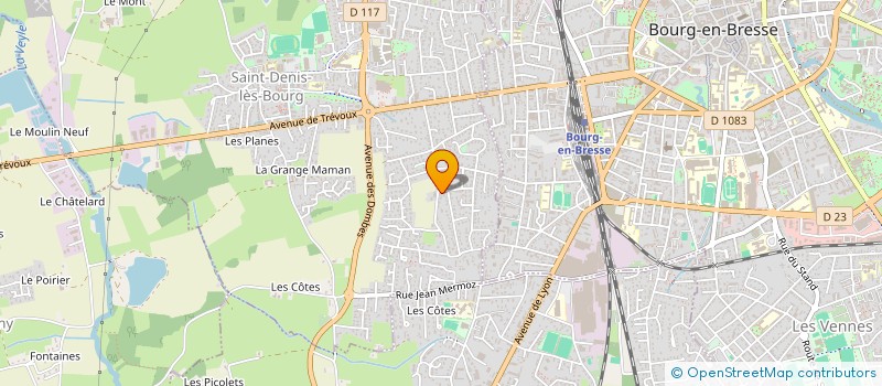 localisation de l'entreprise MADAME MICHELE DURANDET à SAINT-DENIS-LES-BOURG