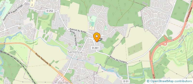 localisation de l'entreprise MADAME MICHELE DUVAL  SANTENY