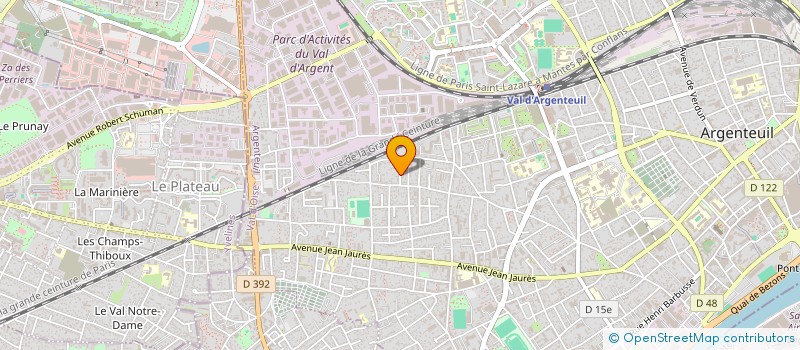 localisation de l'entreprise MADAME MICHELE DUVAL  ARGENTEUIL