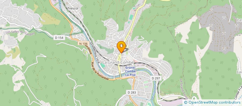 localisation de l'entreprise MADAME MICHELE EMMY DURET  LA GRAND-COMBE