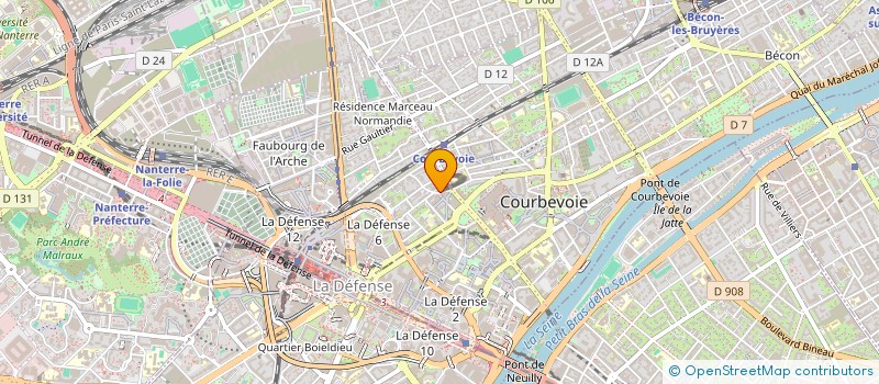 localisation de l'entreprise MADAME MICHELE ERNANDES à COURBEVOIE