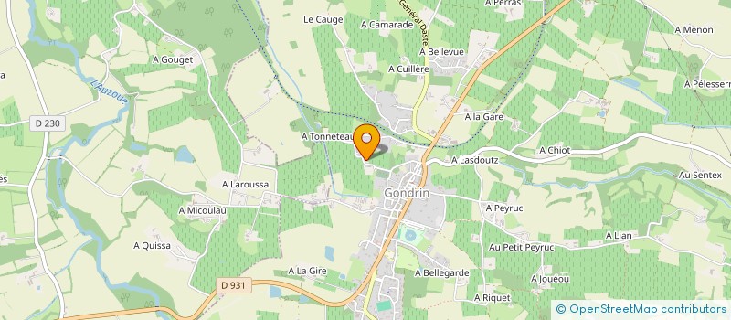 localisation de l'entreprise MADAME MICHELE ESCOLL à GONDRIN