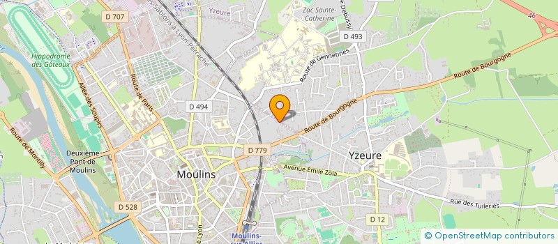 localisation de l'entreprise MADAME MICHELE ETIENNE  MOULINS