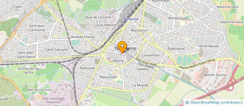 localisation de l'entreprise MADAME MICHELE FARENC à NARBONNE