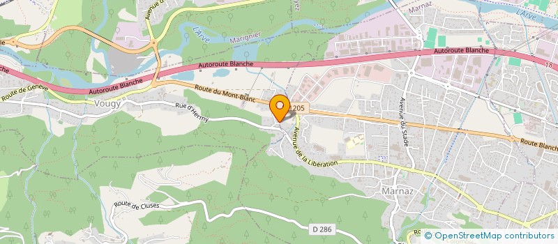 localisation de l'entreprise MADAME MICHELE FERTAULT à CONTAMINE-SUR-ARVE
