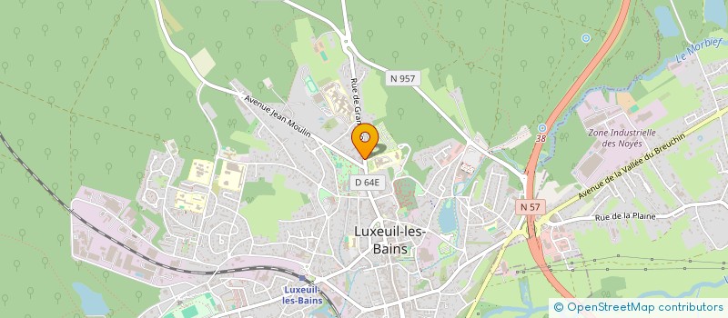 localisation de l'entreprise MADAME MICHELE FONTAINE  LUXEUIL-LES-BAINS