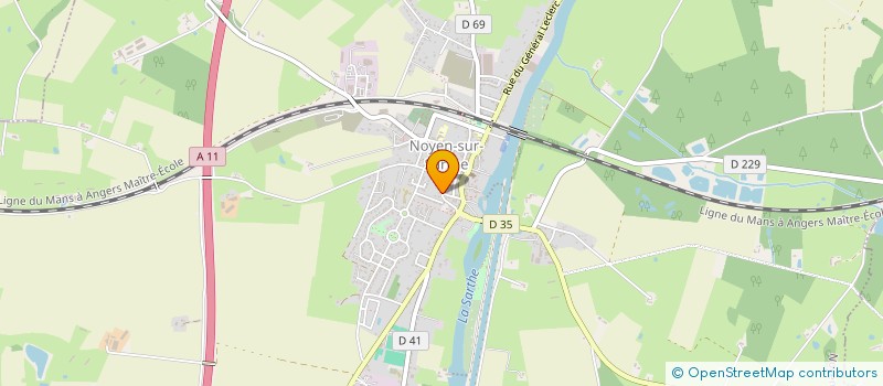 localisation de l'entreprise MADAME MICHELE FORTIER  NOYEN-SUR-SARTHE