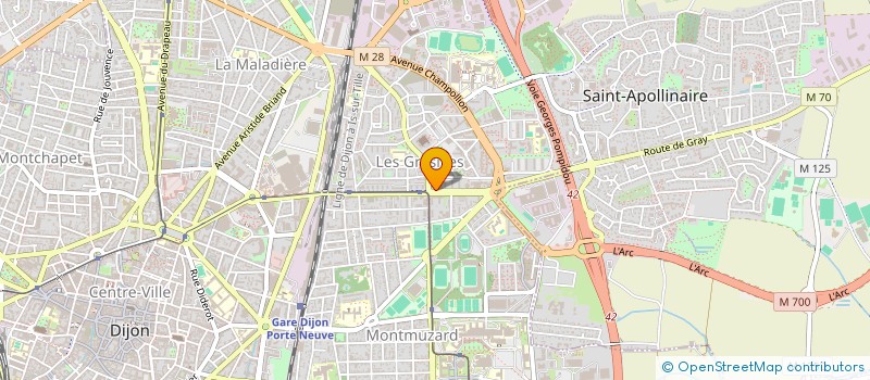 localisation de l'entreprise MADAME MICHELE FRANCOIS à DIJON
