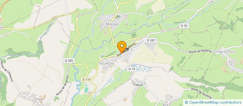 localisation de l'entreprise MADAME MICHELE FRIDERICH  NOZEROY