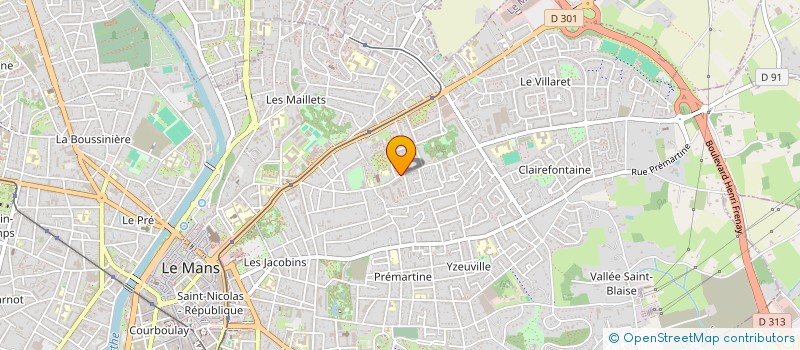 localisation de l'entreprise MADAME MICHELE FROGER à LE MANS