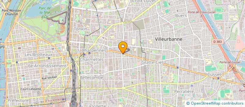 localisation de l'entreprise MADAME MICHELE GALLOIS  VILLEURBANNE