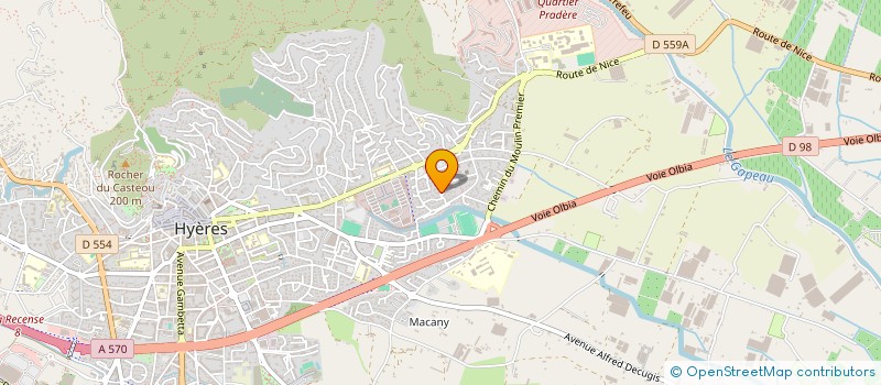 localisation de l'entreprise MADAME MICHELE GARCIA  HYERES