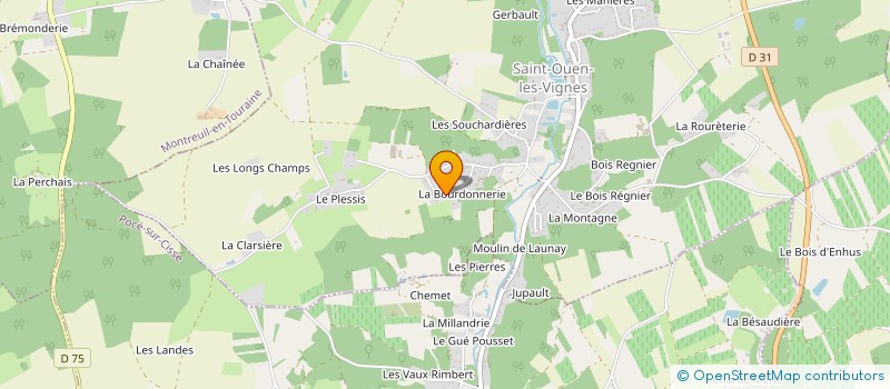 localisation de l'entreprise MADAME MICHELE GEAY à SAINT-OUEN-LES-VIGNES