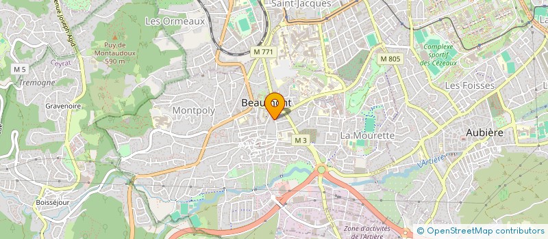 localisation de l'entreprise MADAME MICHELE GENDRE à BEAUMONT
