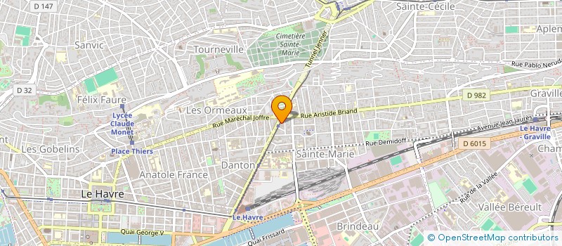 localisation de l'entreprise MADAME MICHELE GERARD à LE HAVRE