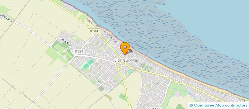 localisation de l'entreprise MADAME MICHELE GERMAIN  LION-SUR-MER