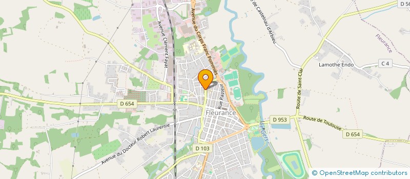 localisation de l'entreprise MADAME MICHELE GOUDIN  FLEURANCE