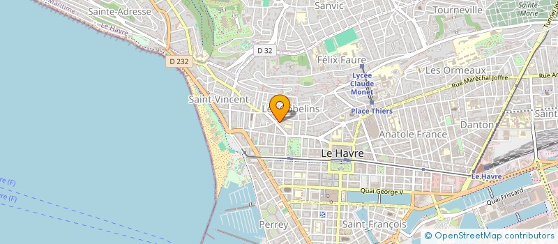 localisation de l'entreprise MADAME MICHELE GOUPIL  LE HAVRE