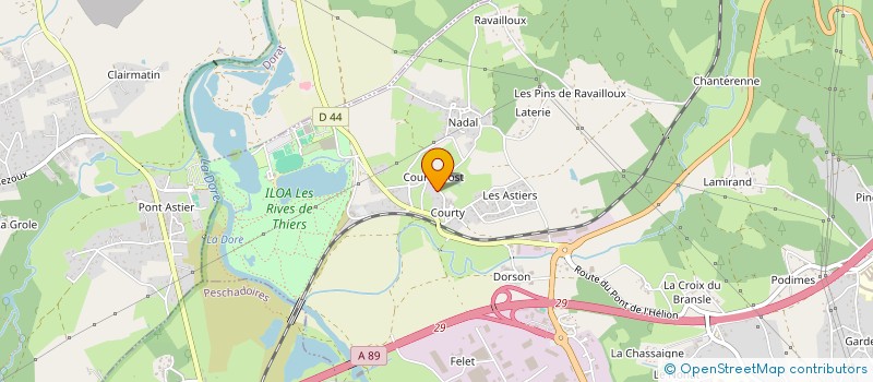 localisation de l'entreprise MADAME MICHELE GOURCY  THIERS