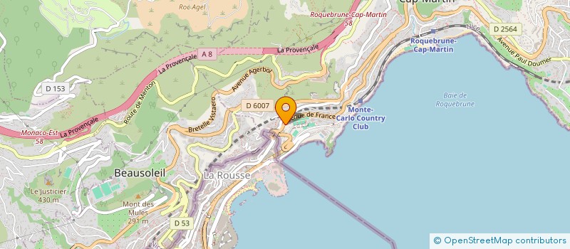 localisation de l'entreprise MADAME MICHELE GROS à ROQUEBRUNE-CAP-MARTIN