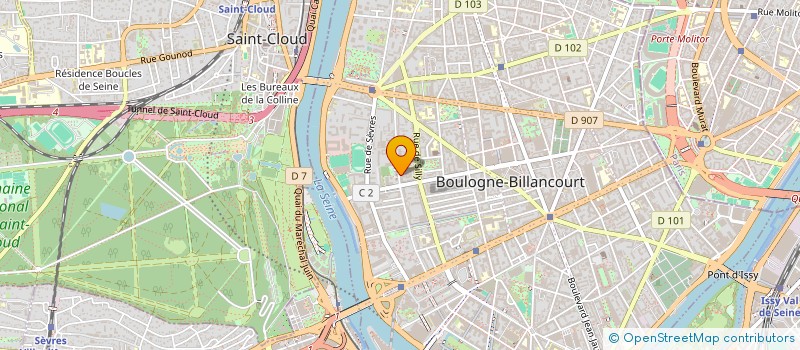 localisation de l'entreprise MADAME MICHELE GUEZ à BOULOGNE-BILLANCOURT