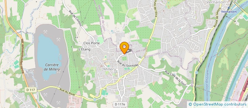 localisation de l'entreprise MADAME MICHELE GUILLERMIER  MILLERY