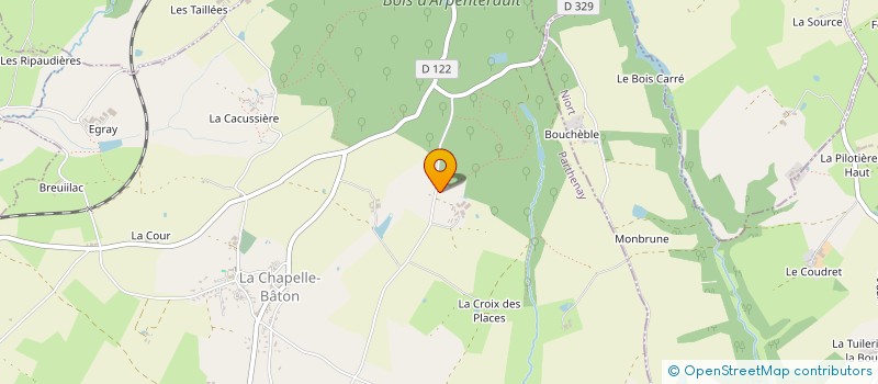 localisation de l'entreprise MADAME MICHELE GUILLOT à LA CHAPELLE-BATON