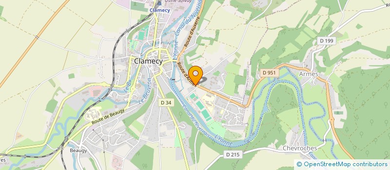localisation de l'entreprise MADAME MICHELE GUYOT à CLAMECY
