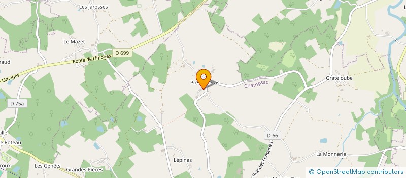 localisation de l'entreprise MADAME MICHELE HALLIWELL  CHAMPSAC